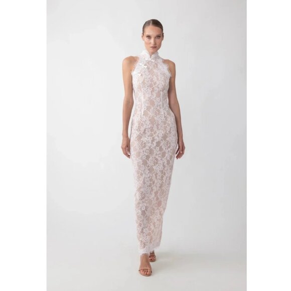 Sau Lee Rosana Lace Cheongsam Dress - Picture 1 of 4